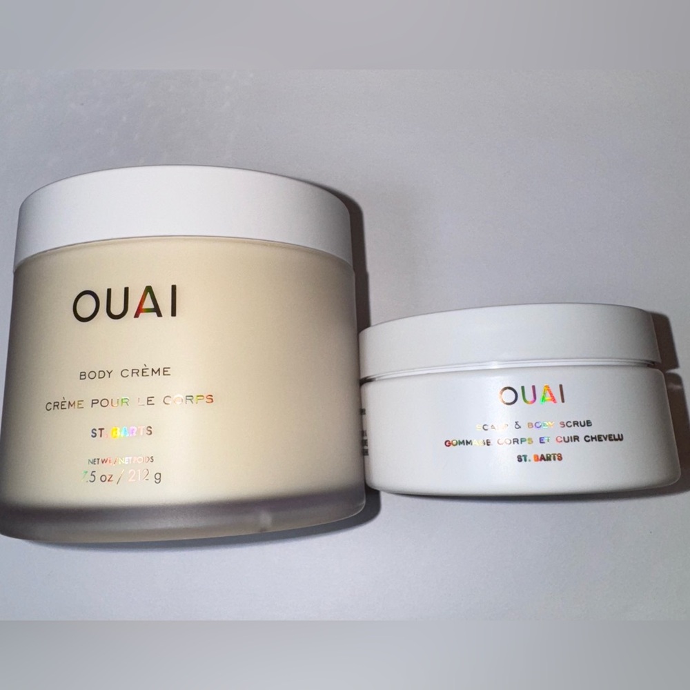 OUAI St. Barts Body Crème and Scalp & Body Scrub Set